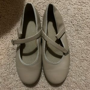 Tan tap shoes size 12